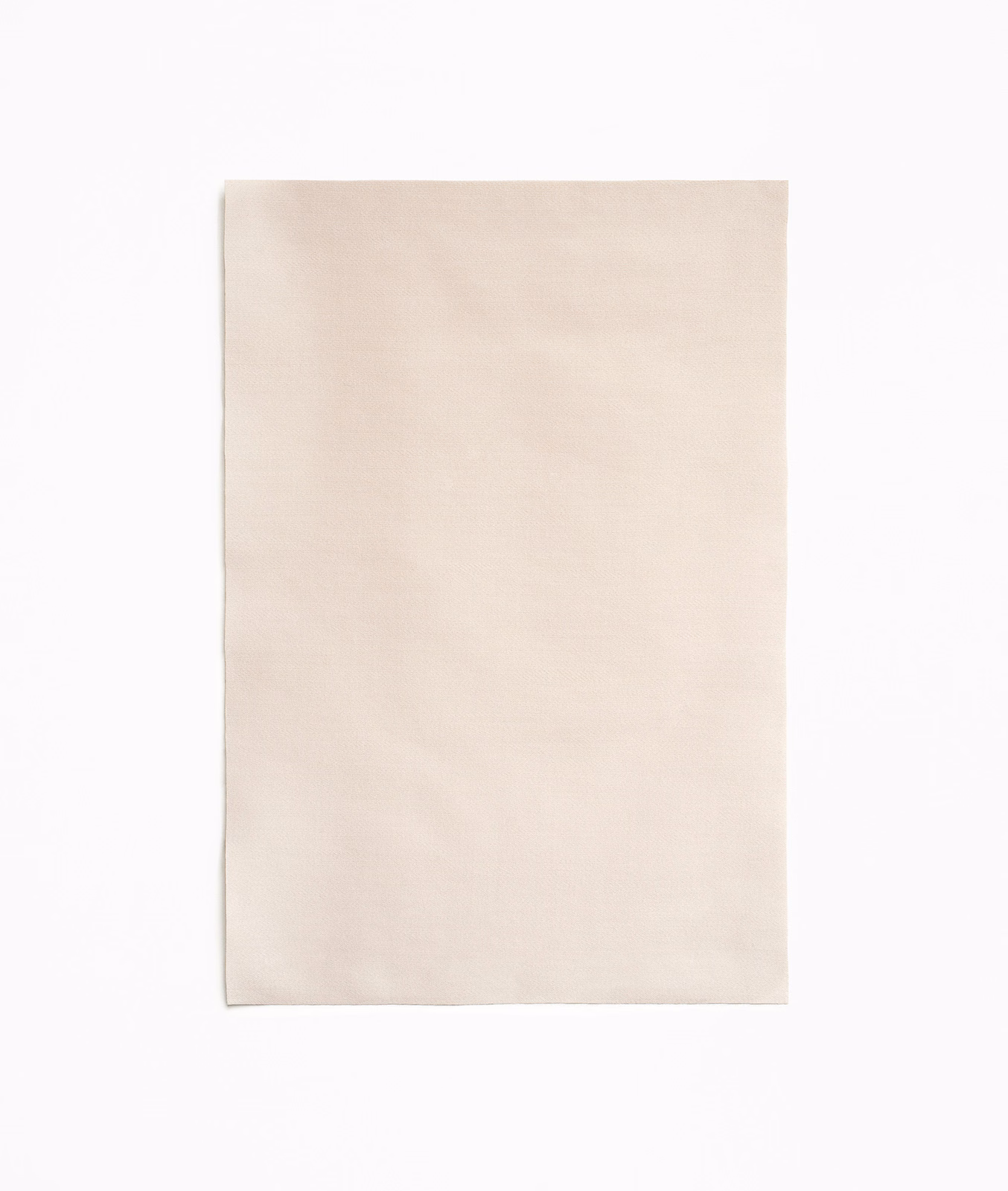 Pale warm ivory satin swatch with a smooth, softly reflective surface