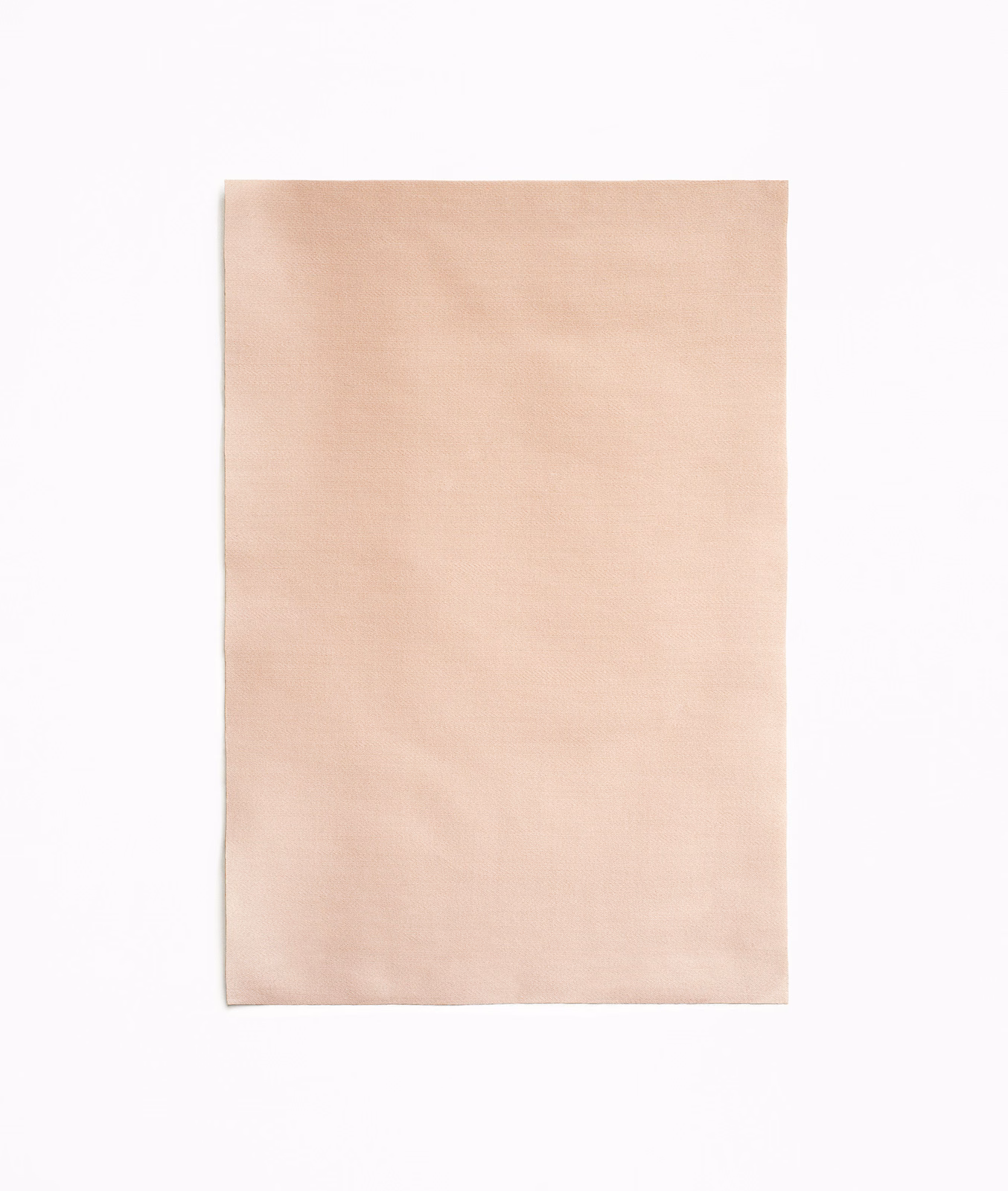 Pale nude-pink satin swatch with a soft, even surface sheen