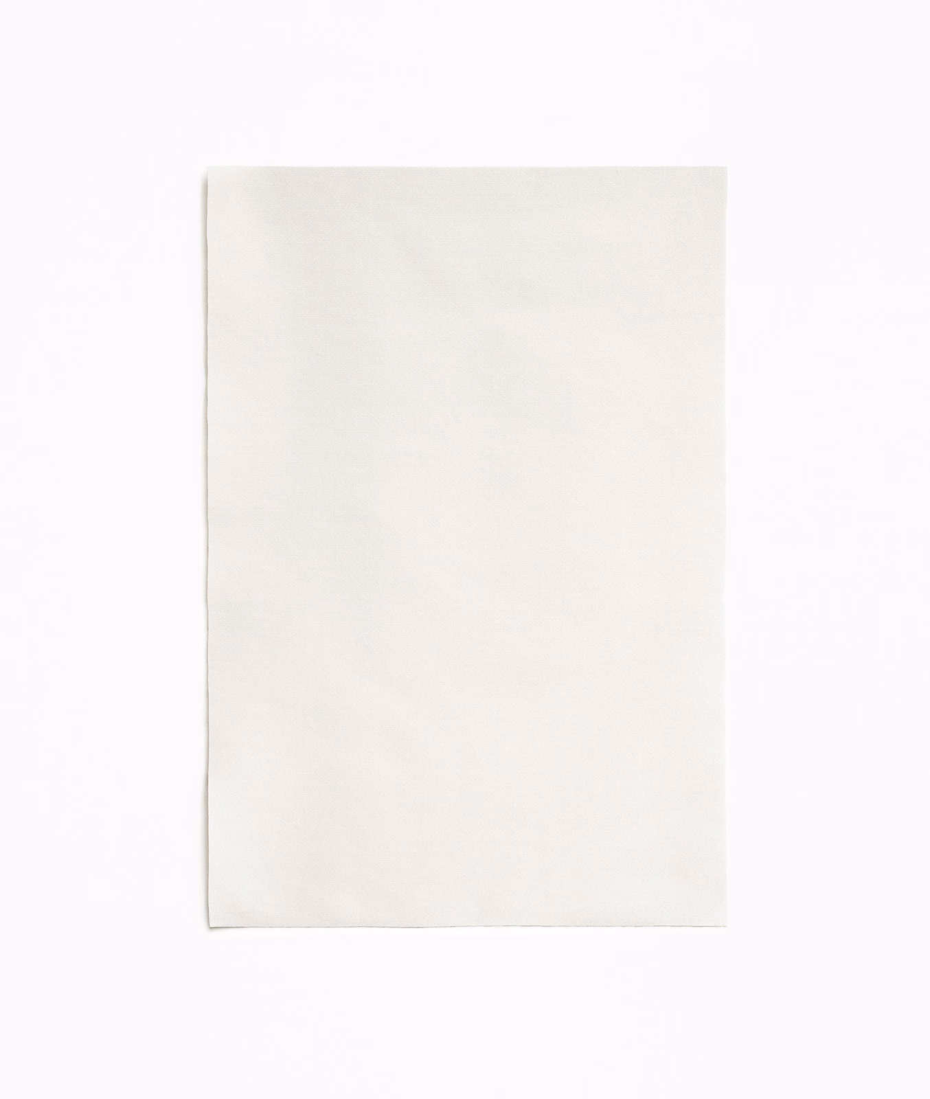 Smooth off-white satin swatch with a subtle, softly reflective surface