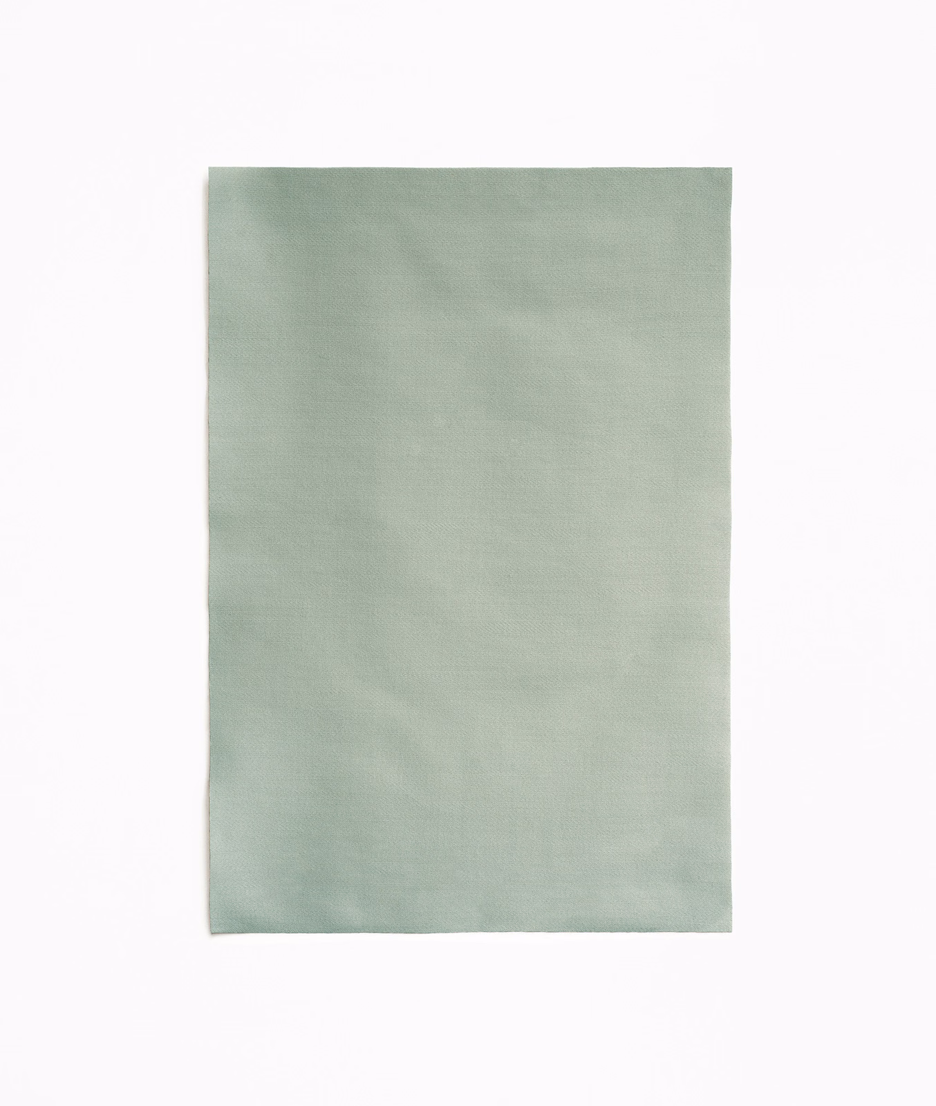 Pale sage-green satin with a soft sheen and subtle horizontal texture