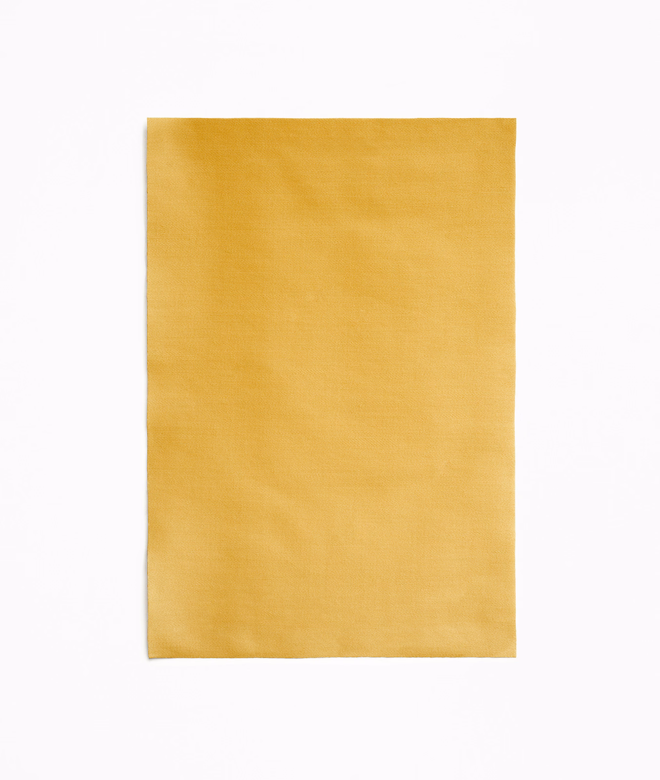 Warm mustard-gold satin swatch with a fine weave and softly shifting sheen
