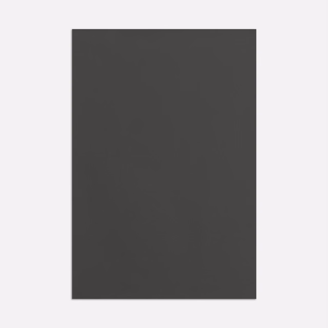 Deep charcoal grey satin swatch with a smooth surface and subtle low sheen