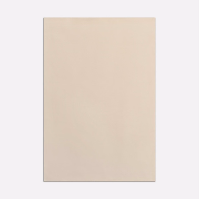 Pale lipstick-beige satin swatch with a smooth, softly reflective surface