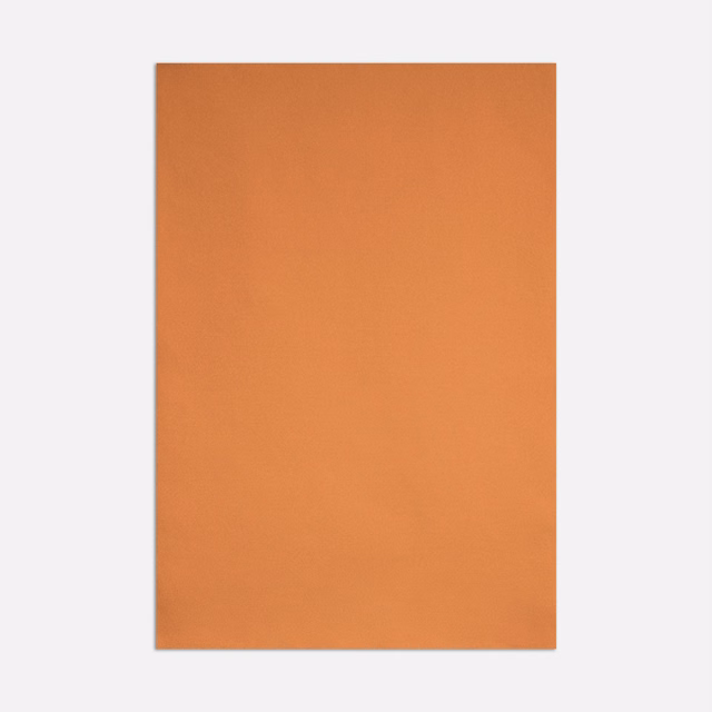 Warm clementine-orange satin swatch with a smooth, subtly luminous plain surface