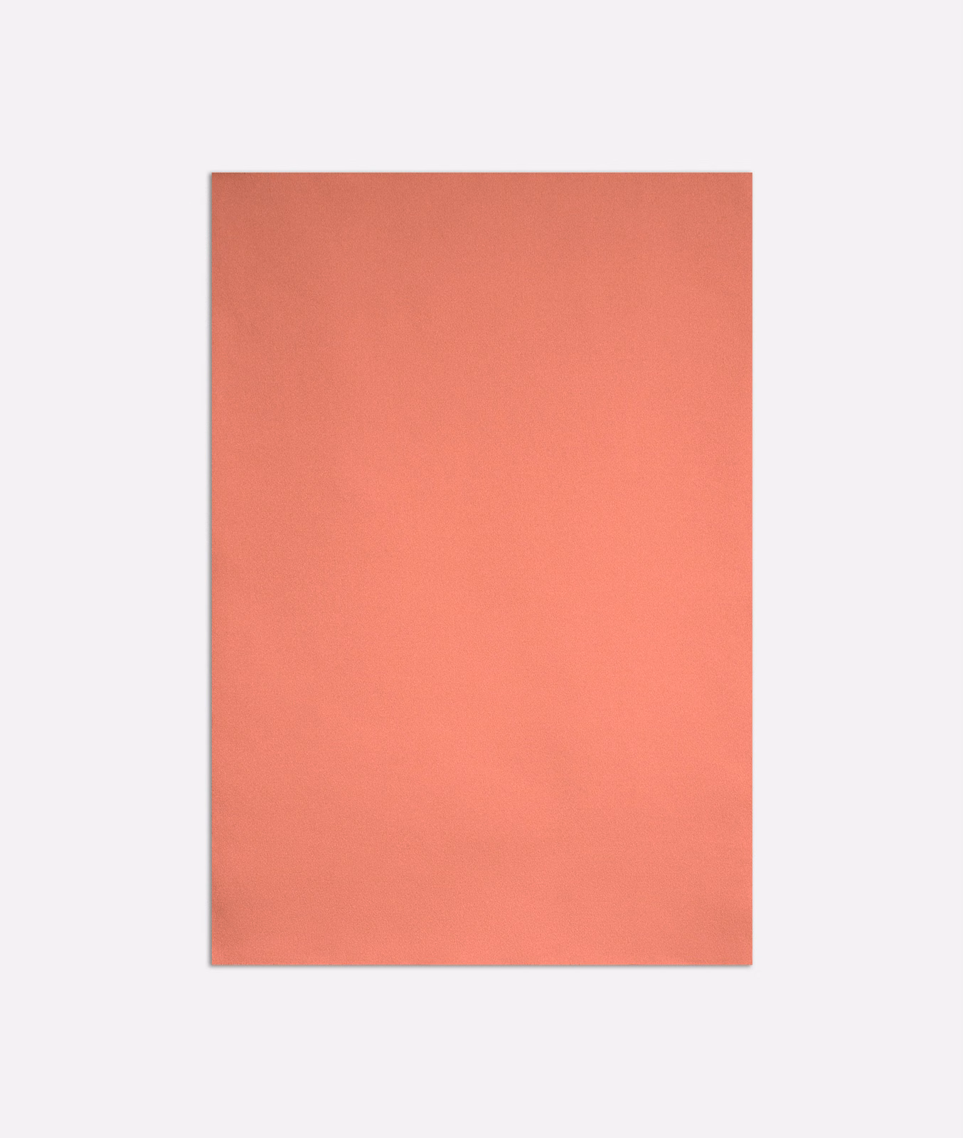 Plain coral-pink satin swatch with a smooth surface and subtle lustrous sheen