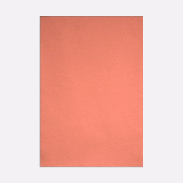 Plain coral-pink satin swatch with a smooth surface and subtle lustrous sheen
