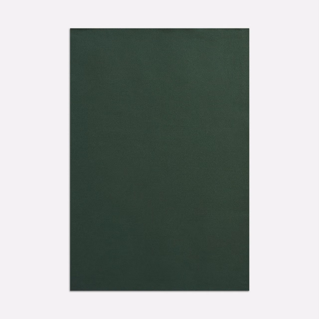 Deep forest-green satin swatch with a smooth, softly subdued sheen