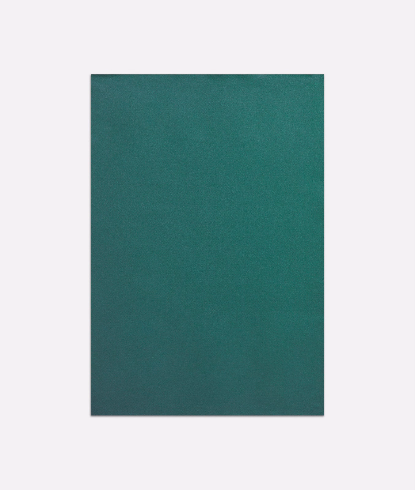 Deep teal-green satin swatch with a soft sheen and smooth plain surface