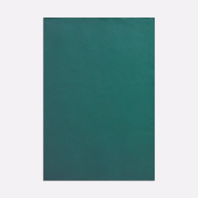 Deep teal-green satin swatch with a soft sheen and smooth plain surface