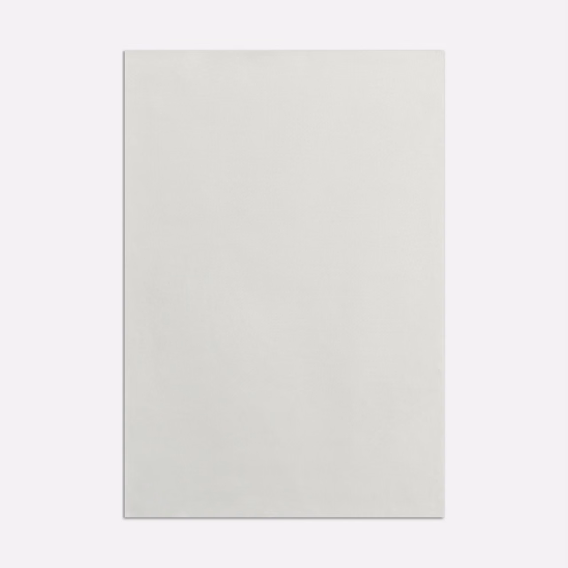Pale silver-white satin swatch with a smooth, softly reflective surface