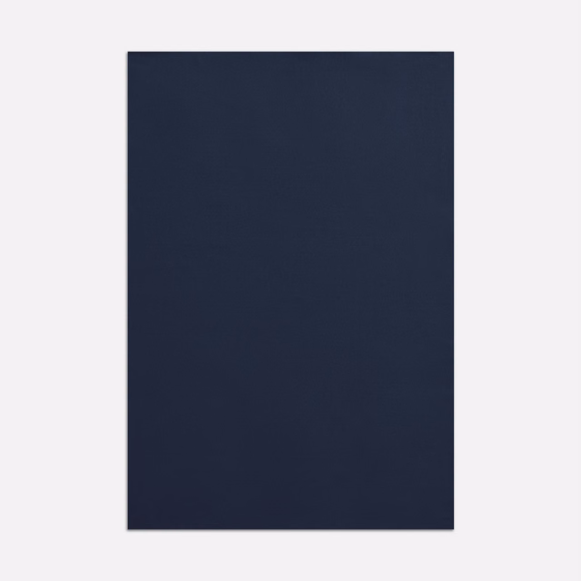 Deep inky navy satin swatch with a smooth, subtly lustrous surface