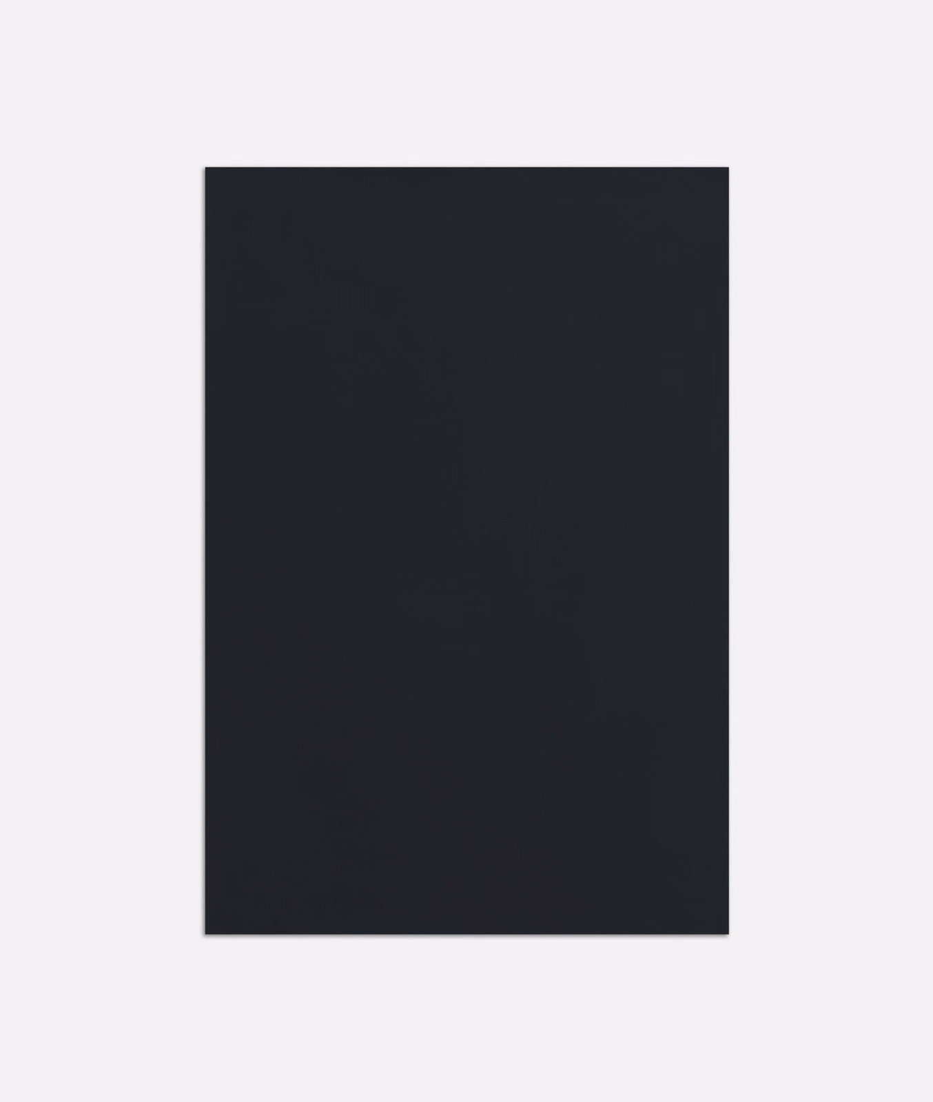 Near-black charcoal satin swatch with a smooth surface and subtle sheen