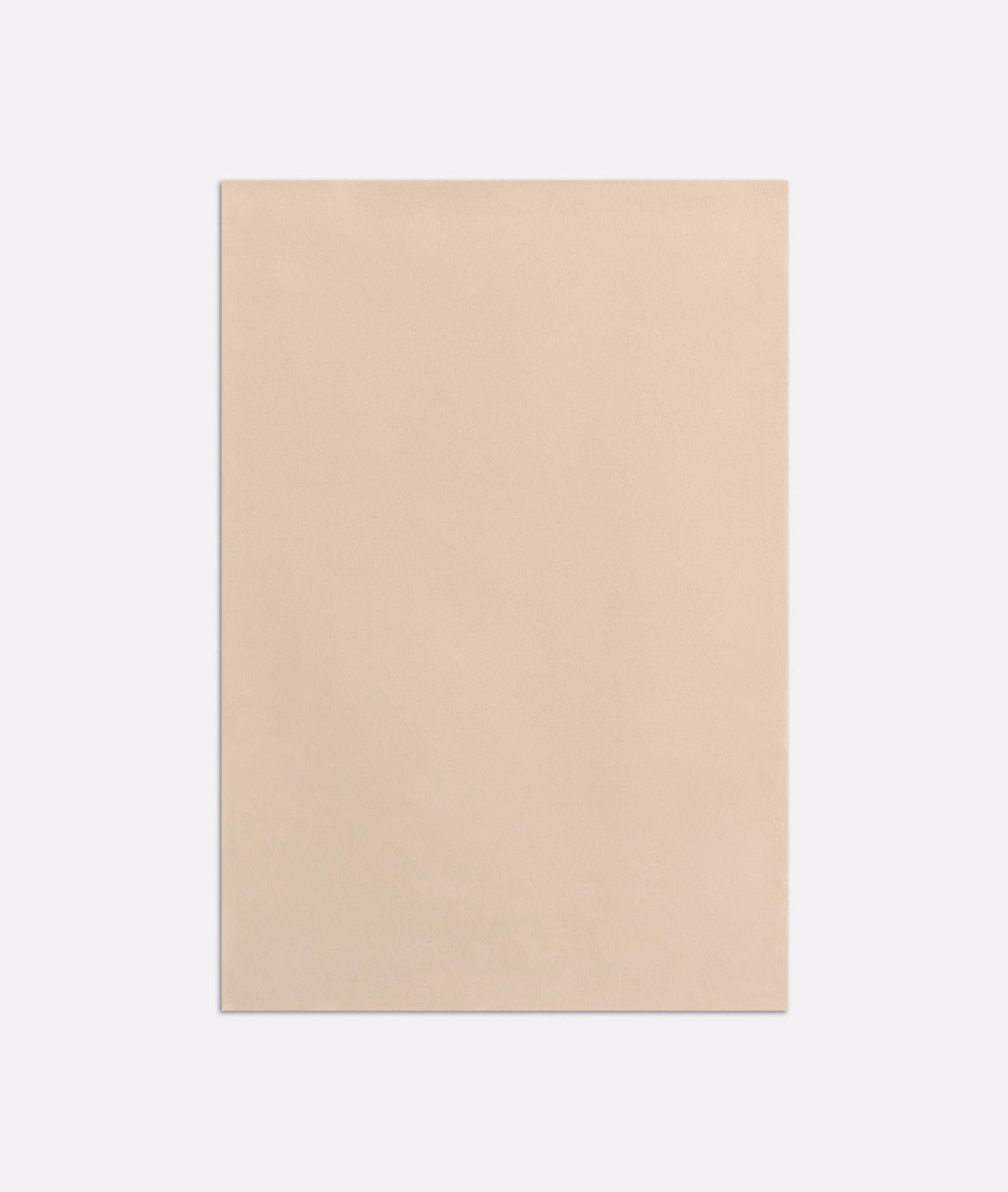Pale nude-beige satin swatch with a soft blush cast and subtle sheen
