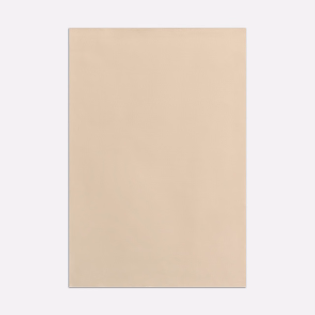 Pale nude-beige satin swatch with a soft blush cast and subtle sheen