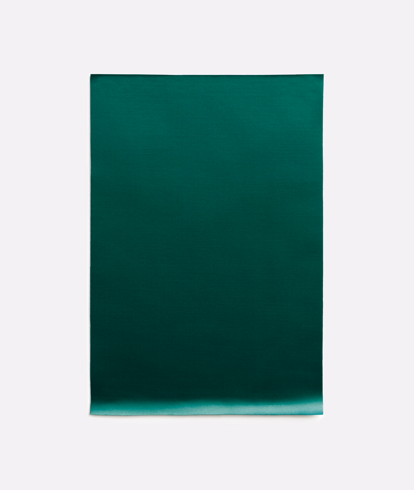 Deep colvert teal satin swatch with subtle horizontal texture and bright lower-edge sheen