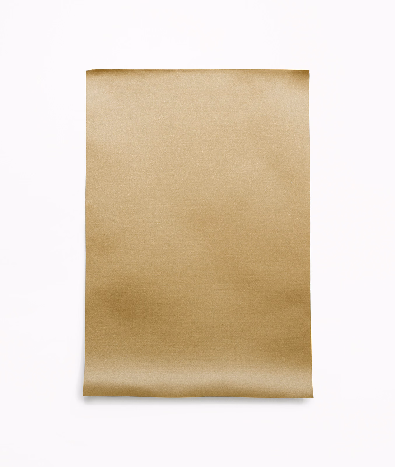 Warm honey-gold satin swatch with smooth surface and soft caramel shading