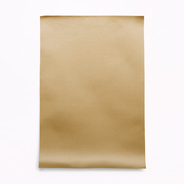 Warm honey-gold satin swatch with smooth surface and soft caramel shading