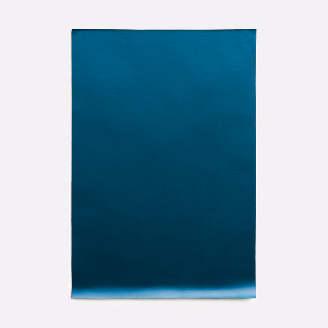 Deep ottanio teal satin swatch with subtle horizontal sheen and smooth texture