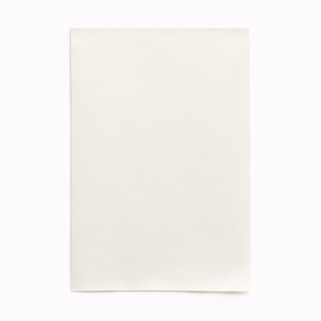 Warm ivory plain satin swatch with a smooth, subtly reflective surface