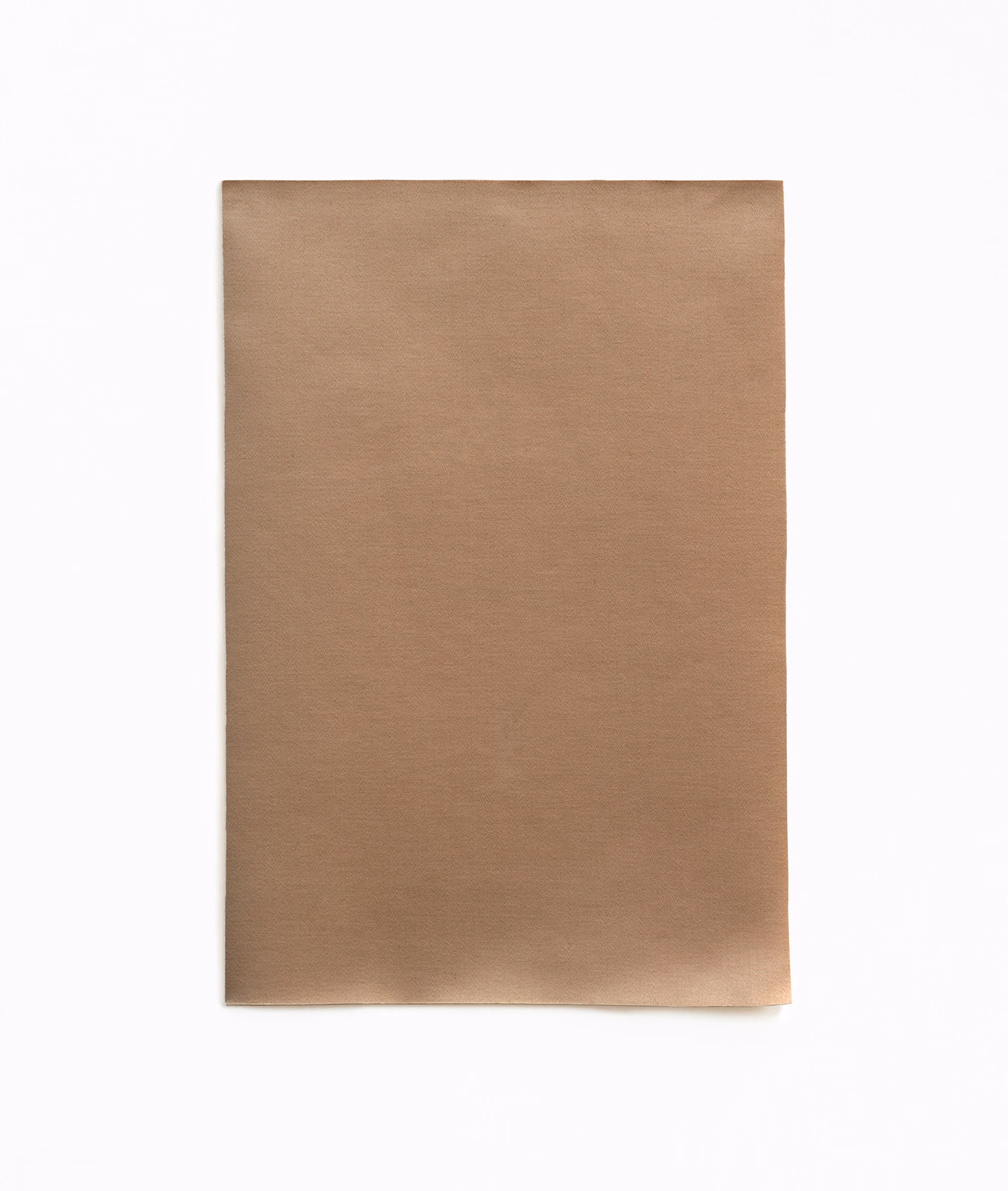 Warm taupe-brown satin swatch with fine horizontal texture and softly shaded sheen