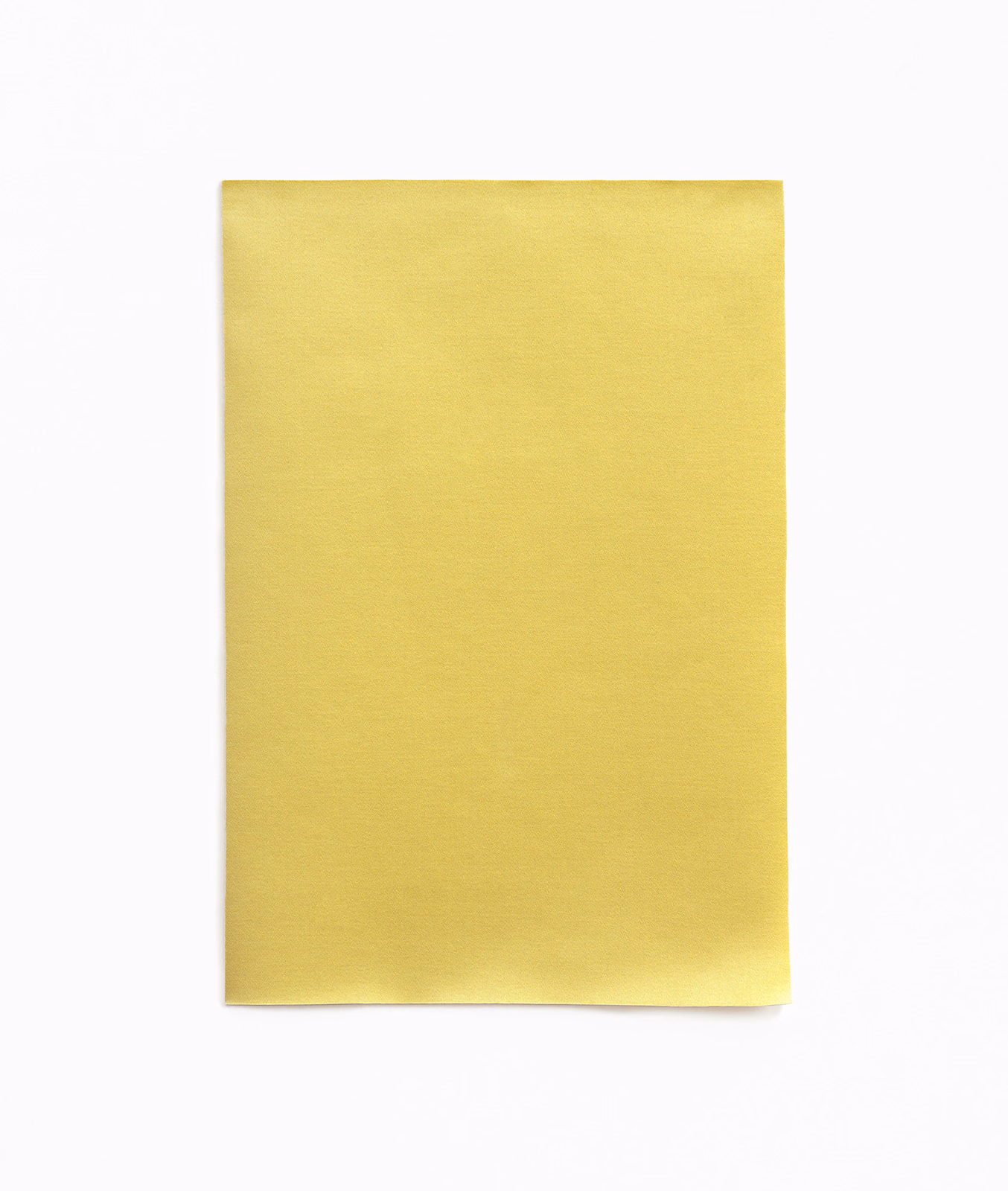 Lustrous citron-yellow satin swatch with a smooth, softly reflective surface