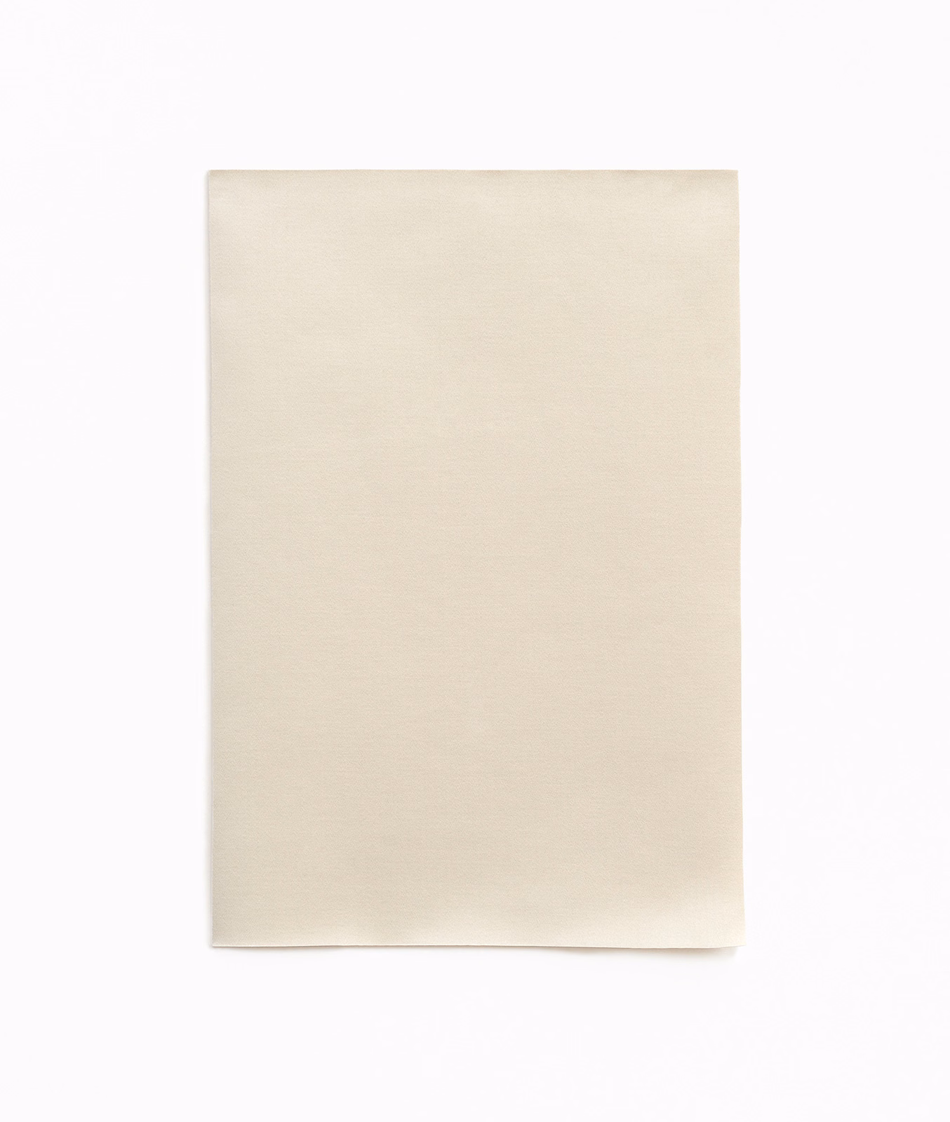 Warm ivory satin swatch with a fine, softly reflective surface