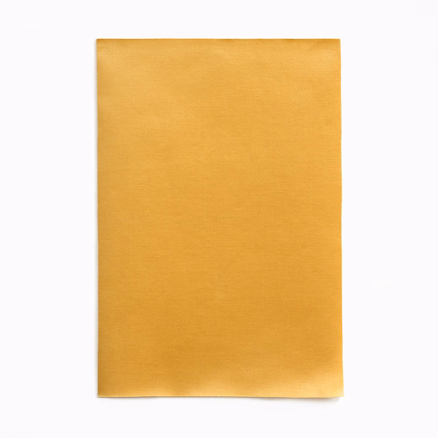 Warm golden-yellow satin with fine horizontal texture and a softly reflective surface