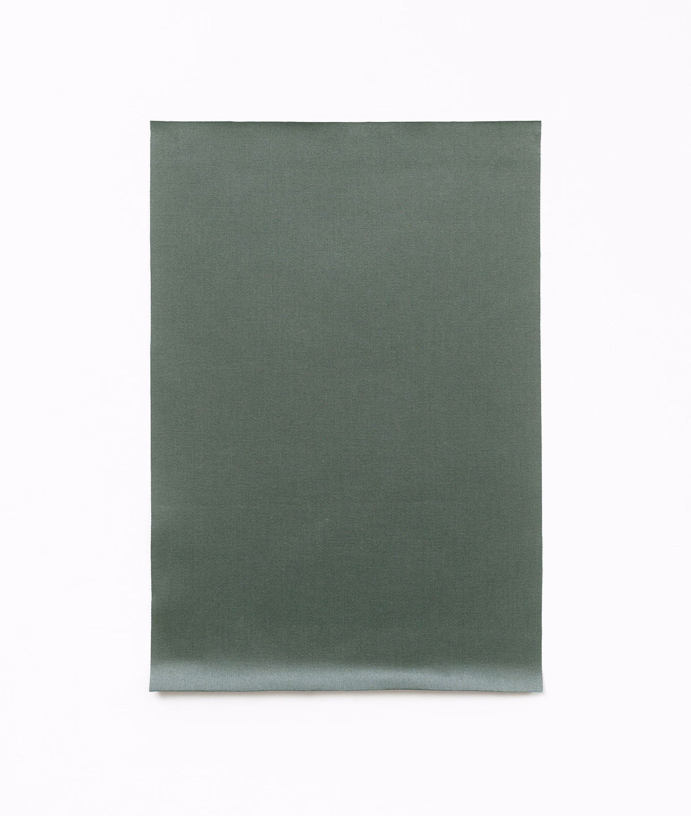 Muted grey-green plain satin swatch with a soft, subtly reflective surface