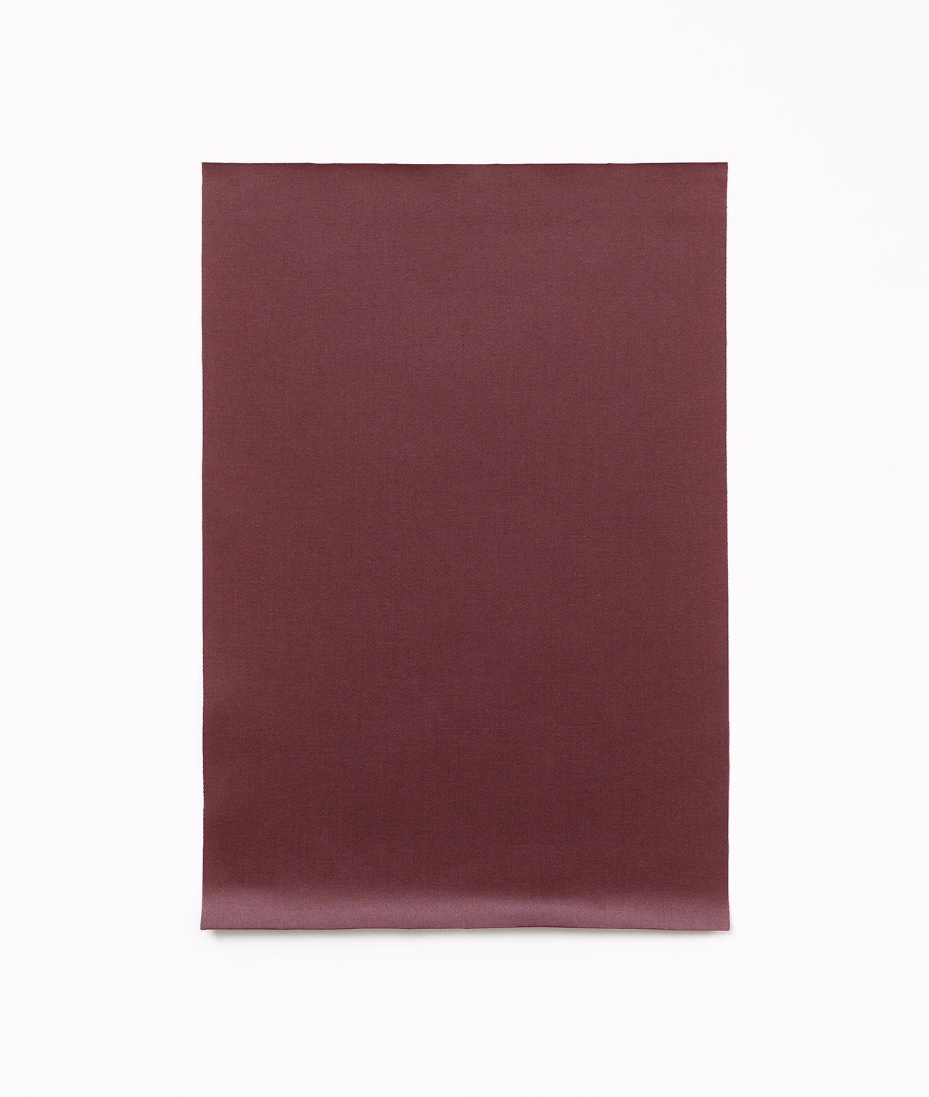 Deep marsala burgundy satin swatch with a fine plain weave and subtle sheen