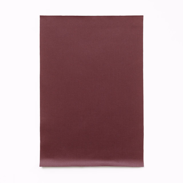 Deep marsala burgundy satin swatch with a fine plain weave and subtle sheen