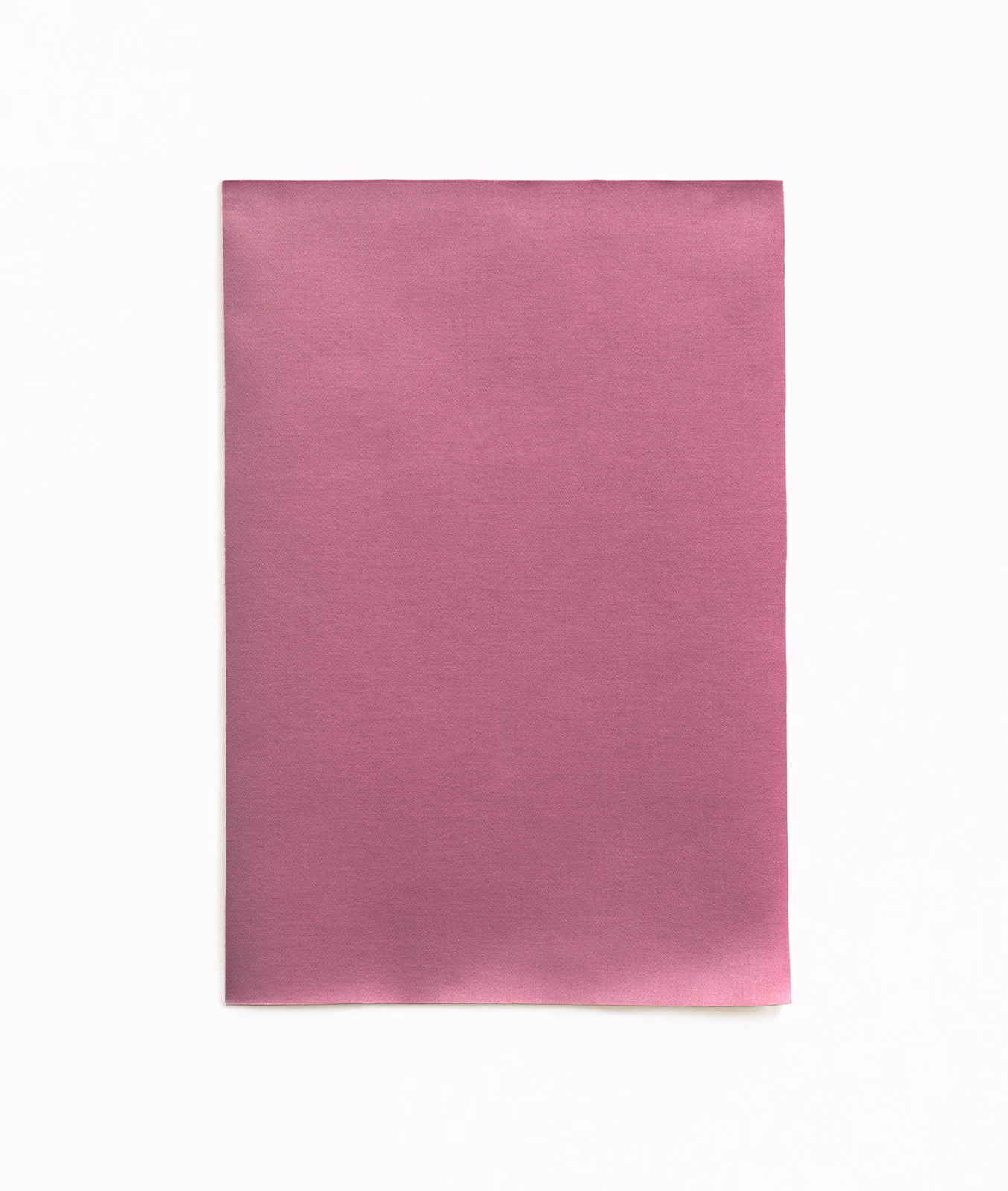Deep rose-pink satin with fine horizontal grain and a soft reflective sheen