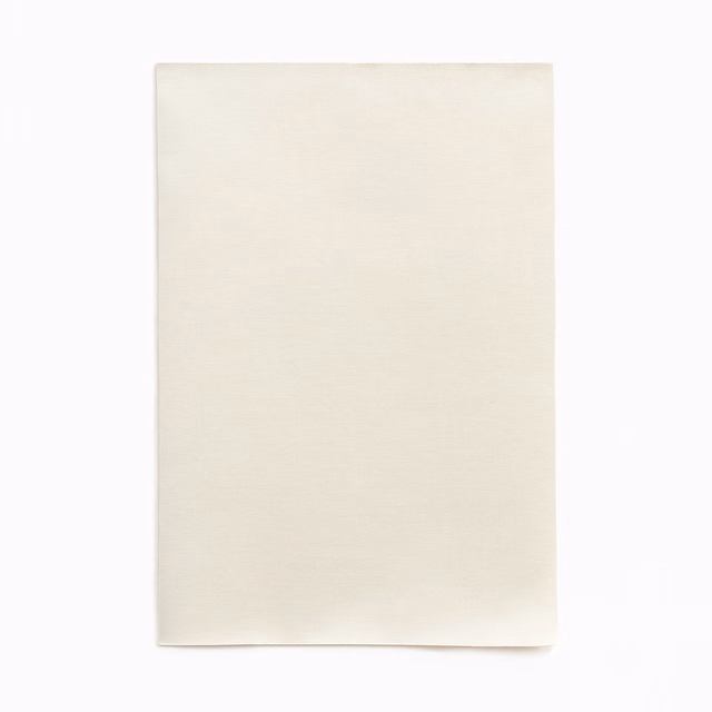 Pale ivory satin swatch with a smooth surface and restrained pearl sheen