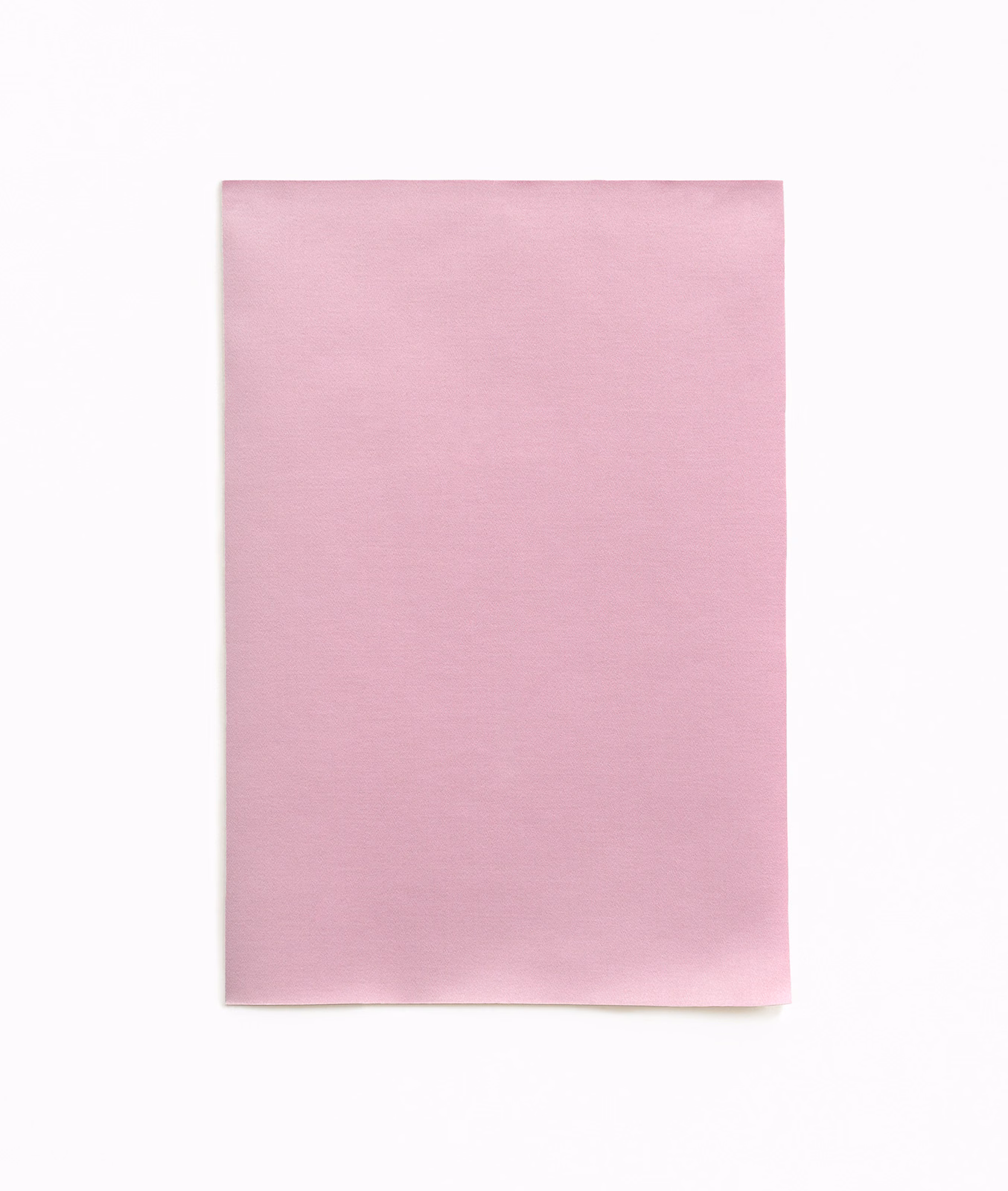 Pale blush-pink satin swatch with fine horizontal grain and a soft sheen