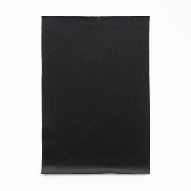 Near-black satin swatch with a subtle surface sheen