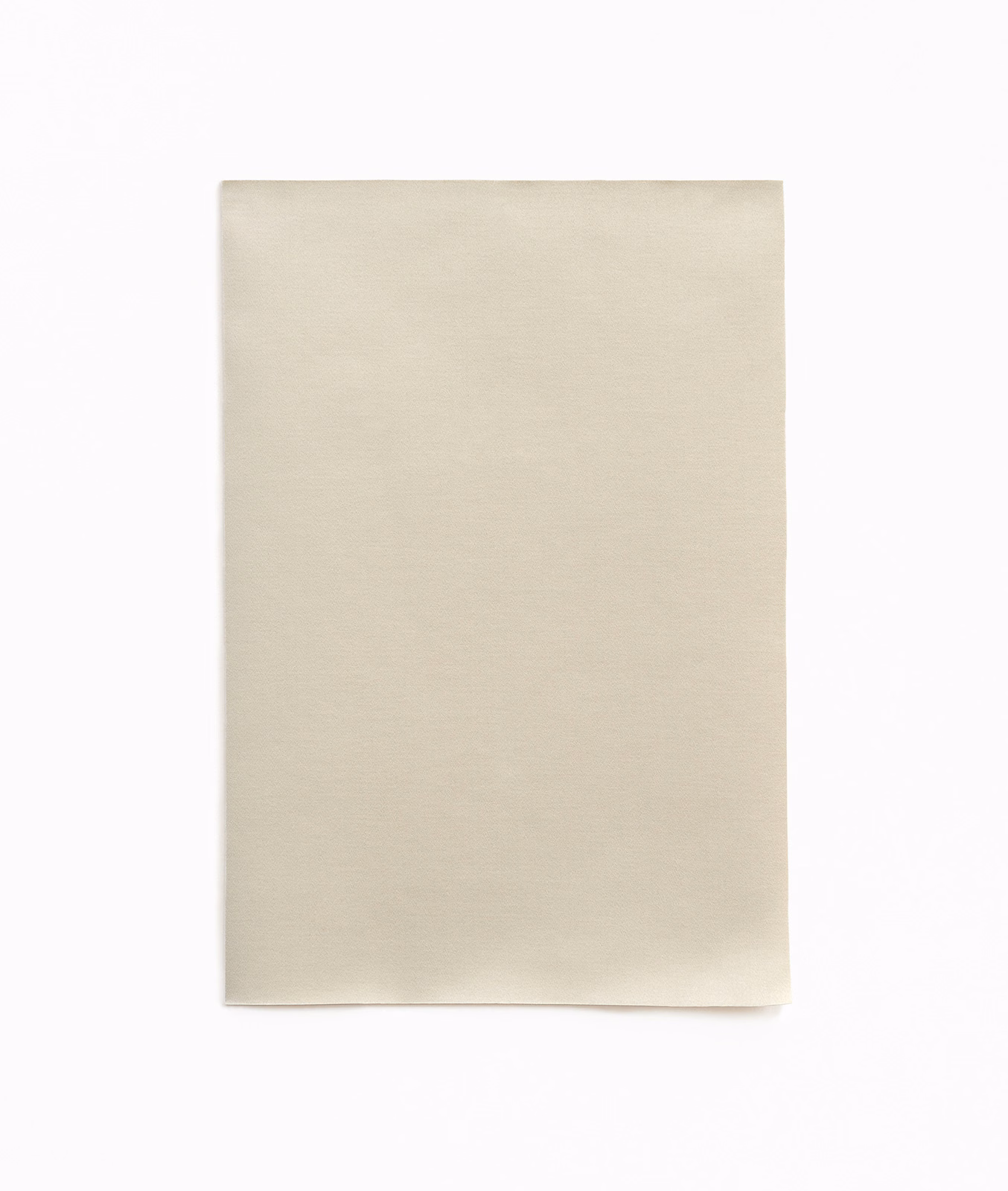 Pale ivory satin swatch with a subtle horizontal grain and soft sheen