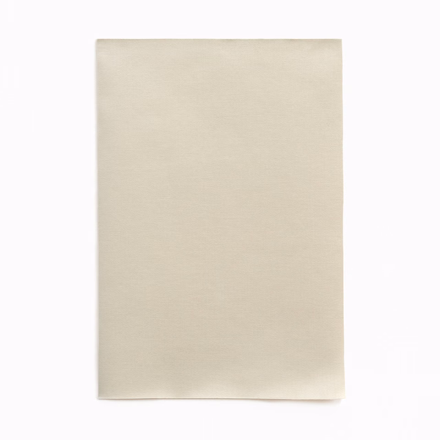 Pale ivory satin swatch with a subtle horizontal grain and soft sheen