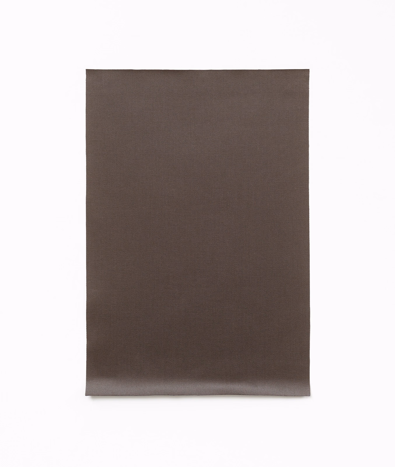 Plain smoky taupe satin with a fine weave and restrained surface sheen