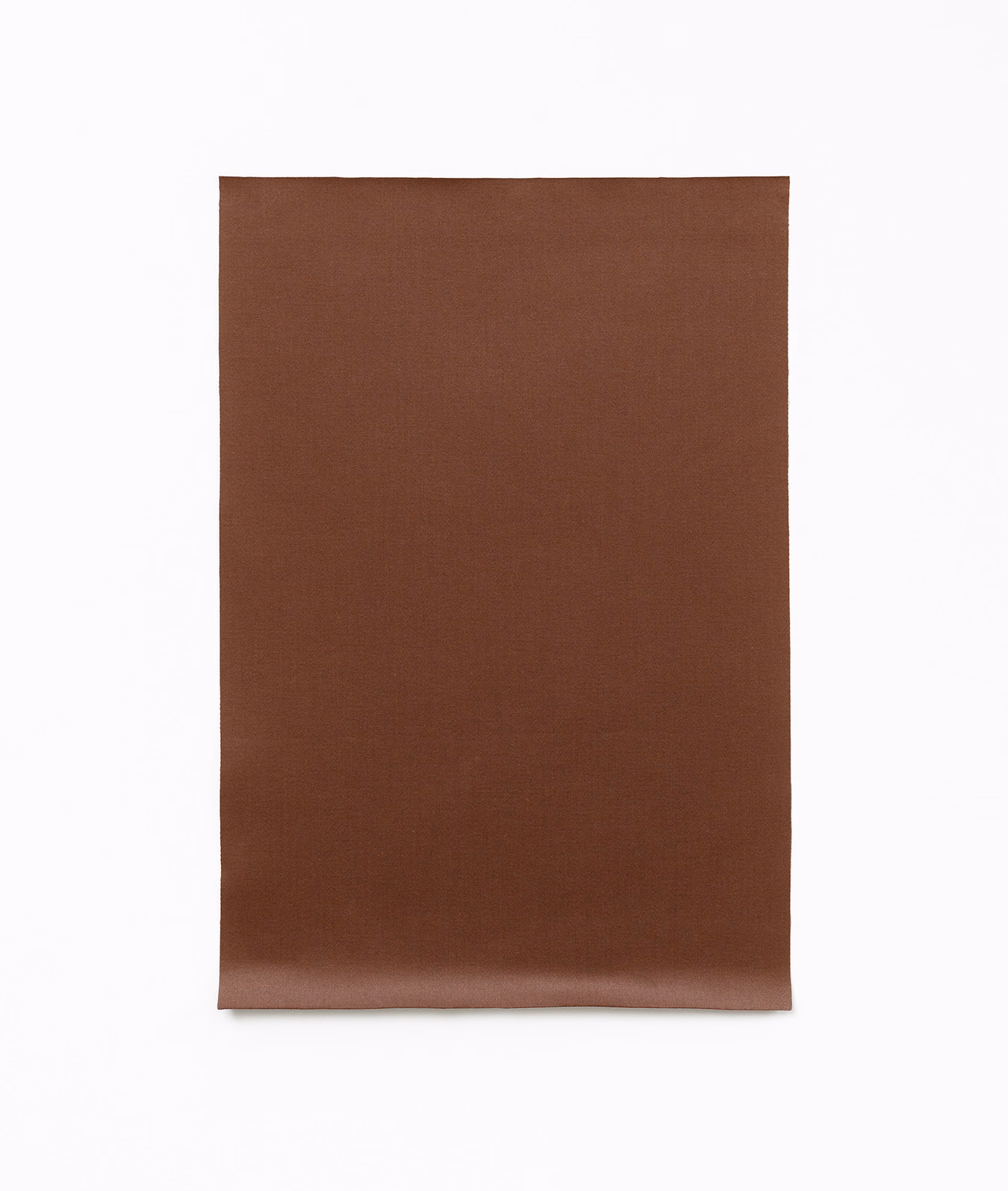 Warm russet-brown satin swatch with a smooth plain weave and subtle sheen