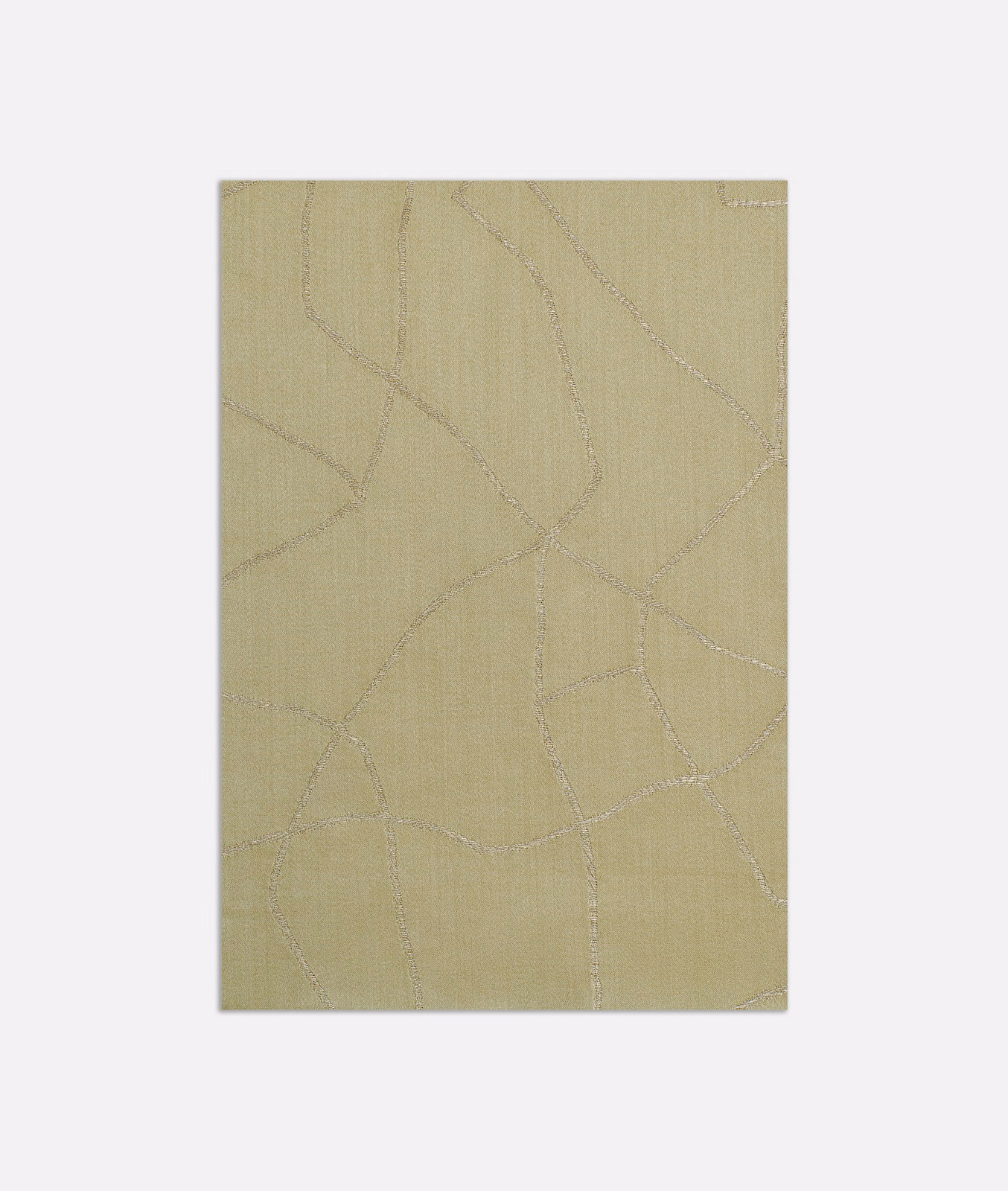 Pale absinthe-green satin weave with fine irregular intersecting lines and subtle sheen