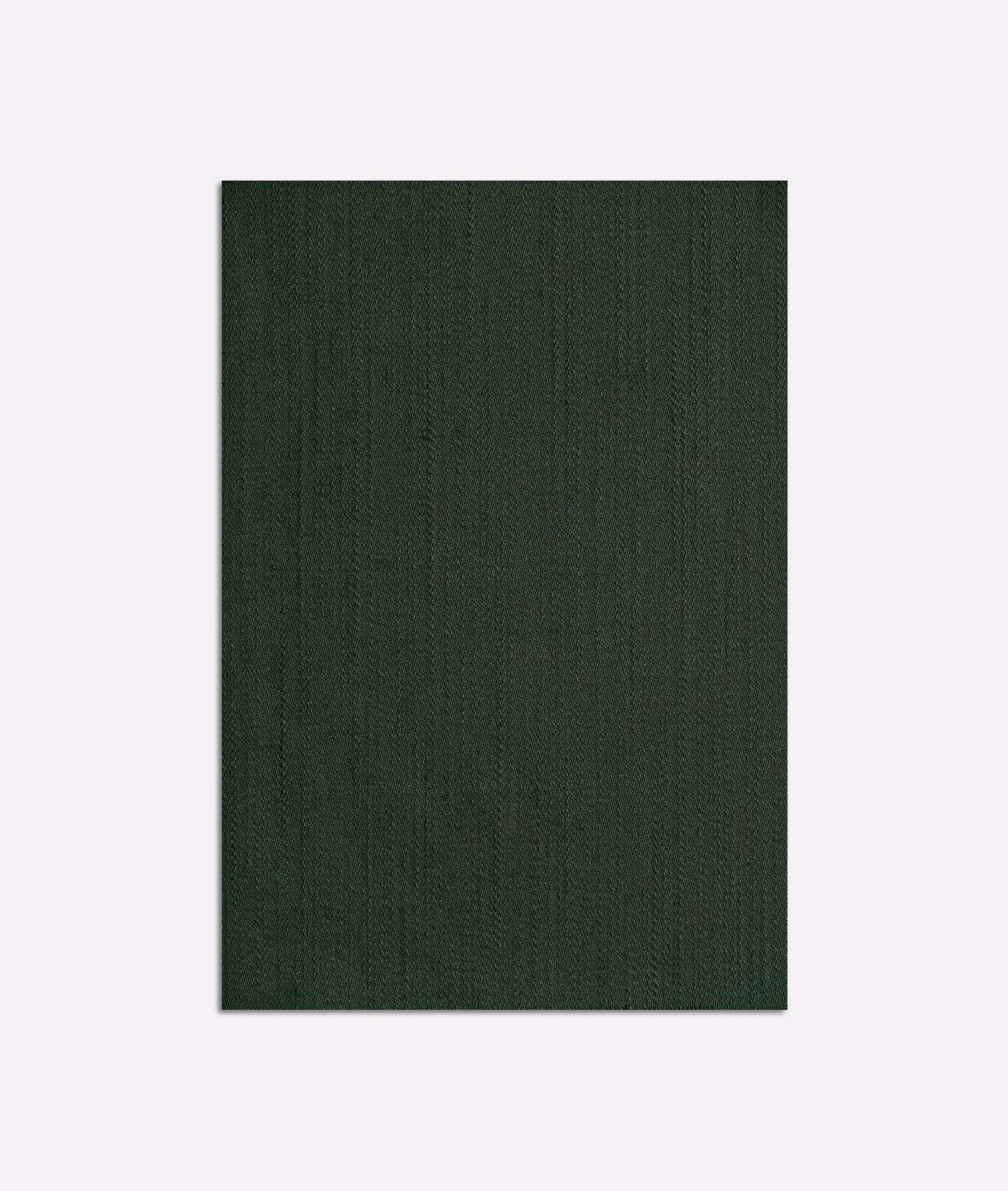 Deep loden-green fabric swatch with subtle vertical woven striations
