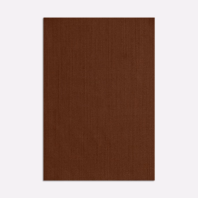Deep tobacco-brown satin swatch showing a subtle vertical woven texture