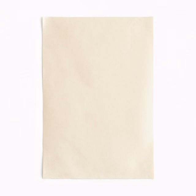 Pale ivory satin swatch with a smooth, softly luminous plain surface
