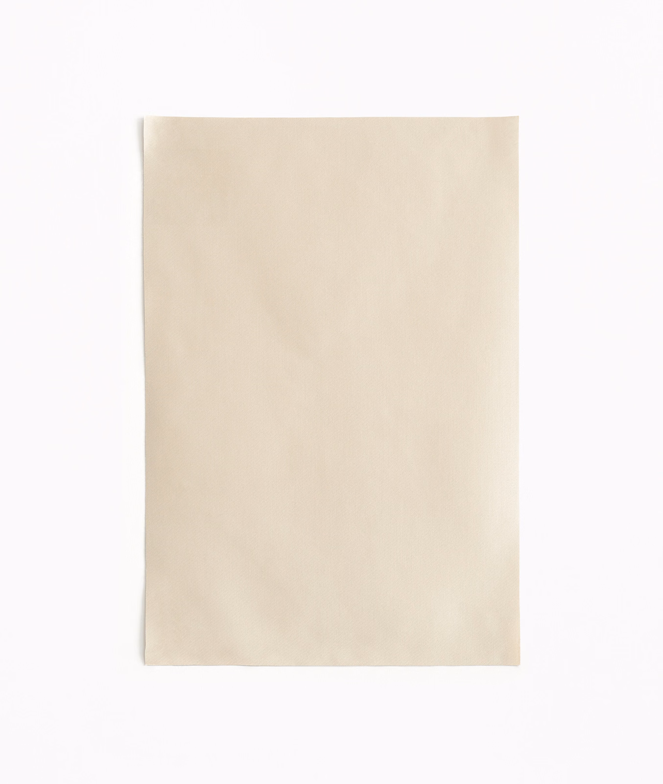 Pale warm beige satin swatch with a soft, understated surface sheen