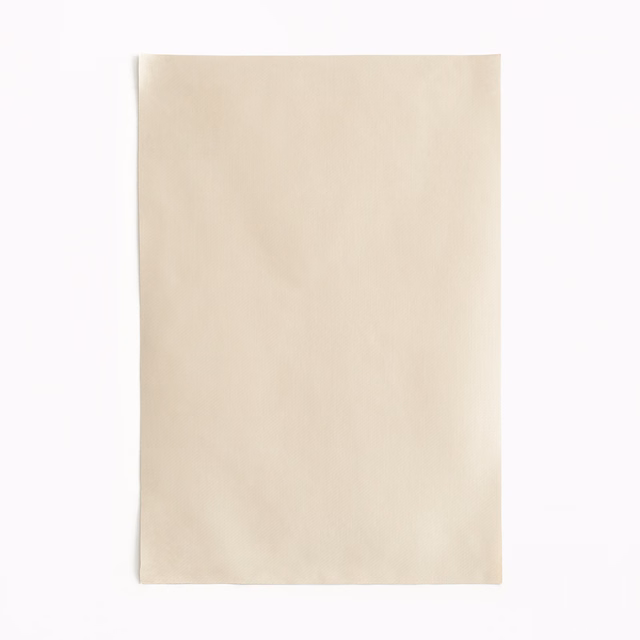 Pale warm beige satin swatch with a soft, understated surface sheen