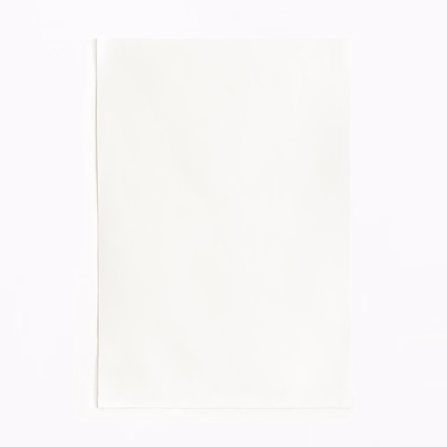 Pale ivory satin swatch showing a smooth surface with a quiet, even sheen