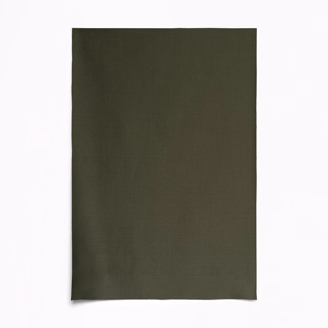 Deep olive satin cloth with fine woven texture and a muted surface sheen