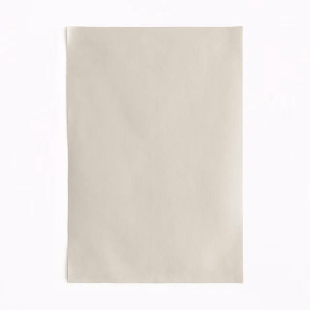 Pale pearl-ivory satin swatch with a smooth, softly reflective surface