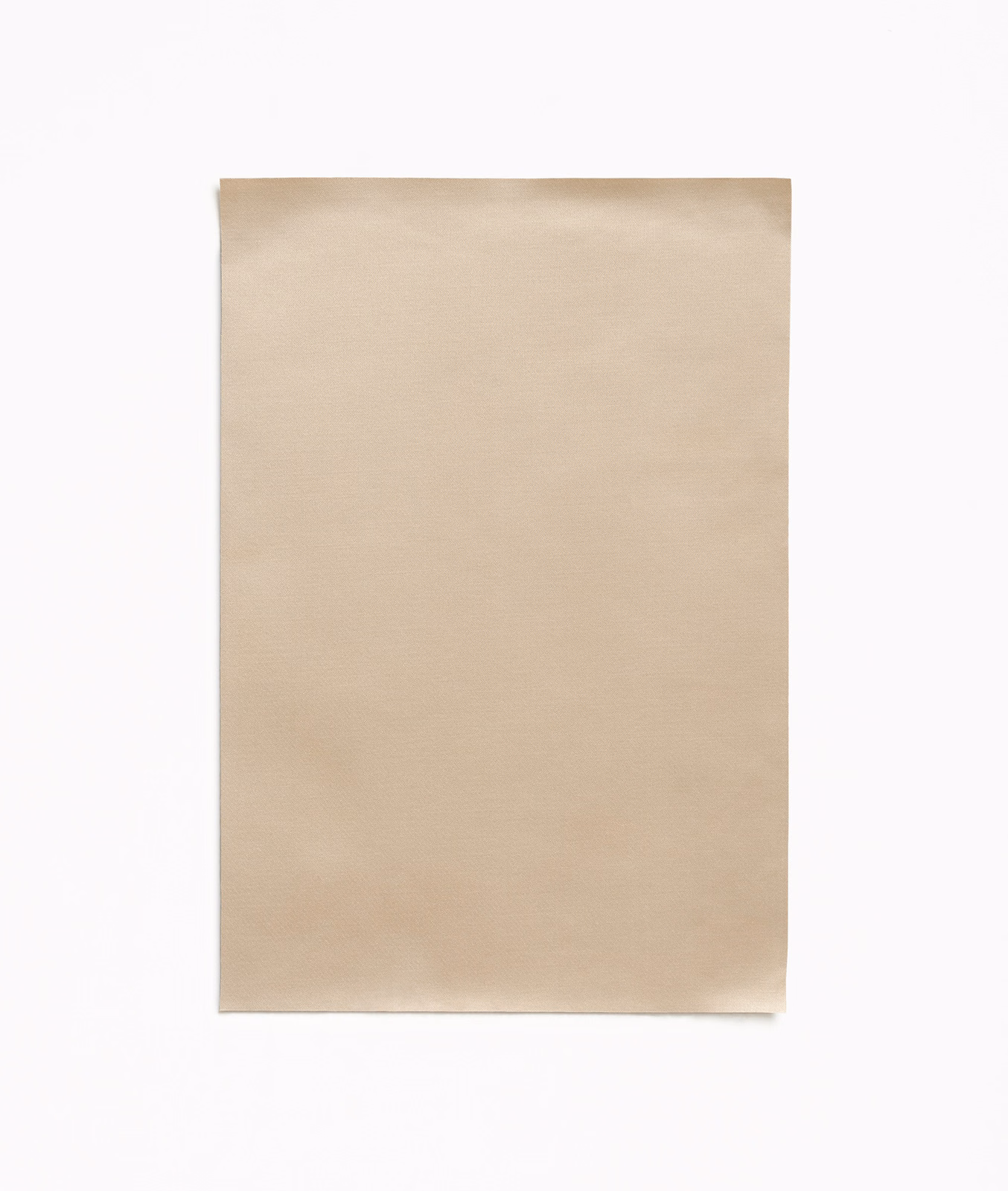 Pale sandy beige satin with a smooth, softly reflective surface
