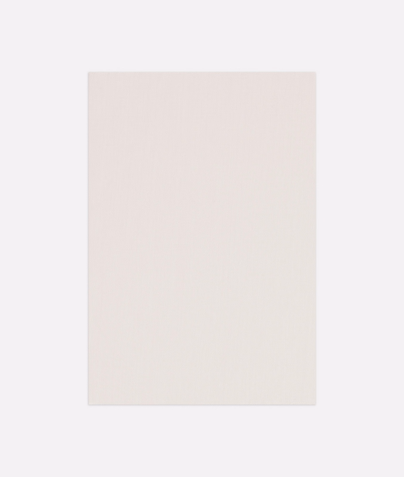 Pale ivory fabric swatch with a fine, softly vertical woven surface
