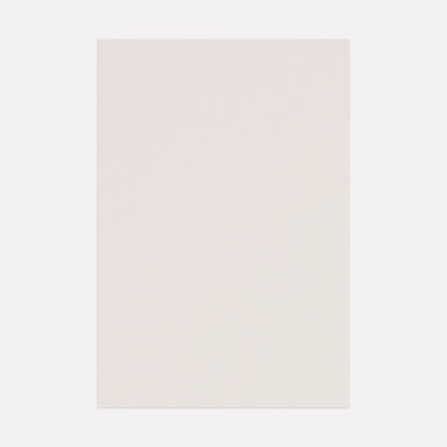 Pale ivory fabric swatch with a fine, softly vertical woven surface
